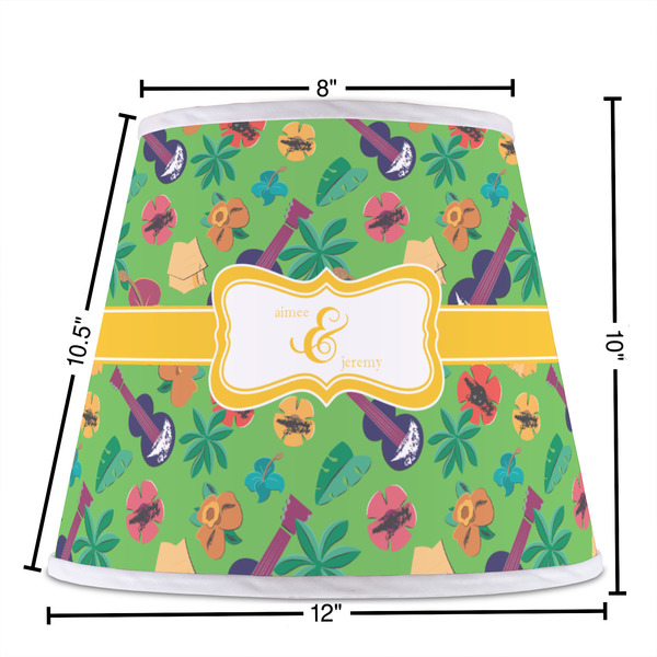 Luau Party Poly Film Empire Lampshade - Dimensions