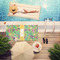 Luau Party Pool Towel Lifestyle