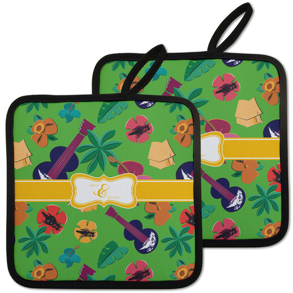 Luau Party Pot Holders - Set of 2 MAIN