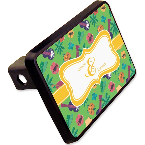 Custom Luau Party Rectangular Trailer Hitch Cover - 2" (Personalized)