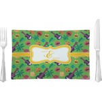 Luau Party Glass Rectangular Lunch / Dinner Plate (Personalized)