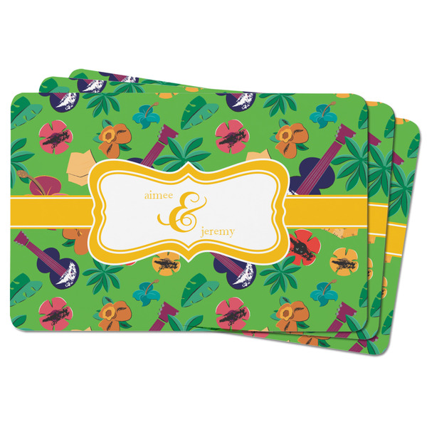 Luau Party Rectangular Fridge Magnet - THREE