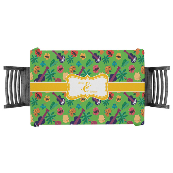 Custom Luau Party Tablecloth - 58"x58" (Personalized)