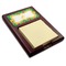 Luau Party Red Mahogany Sticky Note Holder - Angle