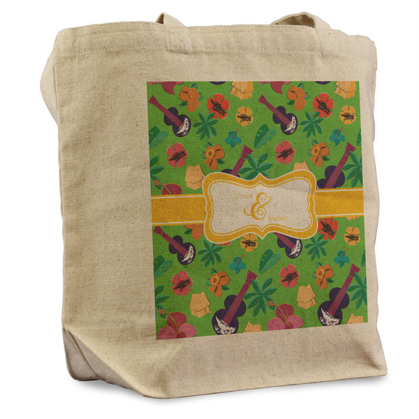Custom Luau Party Reusable Cotton Grocery Bag - Single (Personalized)