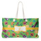 Luau Party Large Rope Tote Bag - Front View