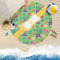 Luau Party Round Beach Towel Lifestyle