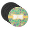 Luau Party Round Rubber Backed Coasters - Set of 4 (Personalized)