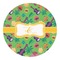 Luau Party Round Decal