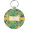 Luau Party Round Plastic Keychain (Personalized)