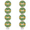 Luau Party Round Linen Placemats - APPROVAL Set of 4 (double sided)