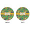 Luau Party Round Linen Placemats - APPROVAL (double sided)