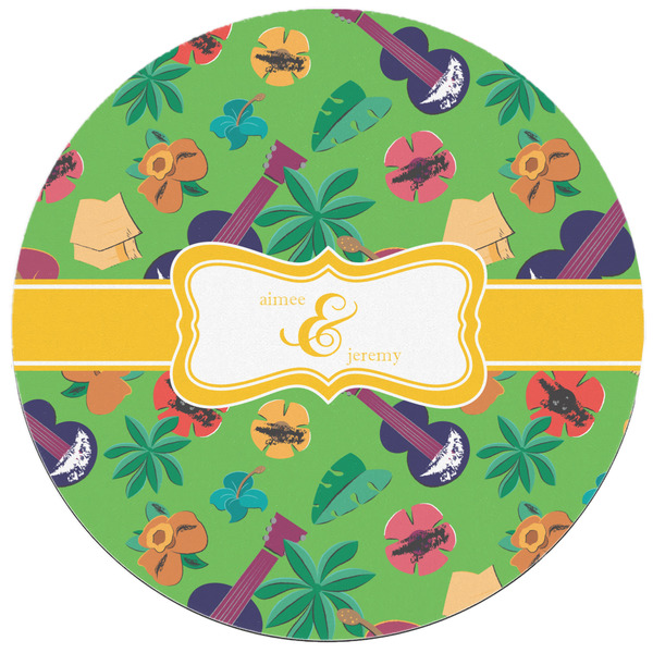 Luau Party Round Mousepad - APPROVAL