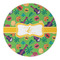 Luau Party Round Paper Coaster - Approval