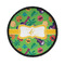 Luau Party Iron On Round Patch w/ Couple's Names