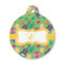 Luau Party Round Pet ID Tag - Small (Personalized)