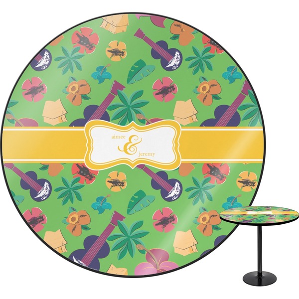 Custom Luau Party Round Table - 30" (Personalized)