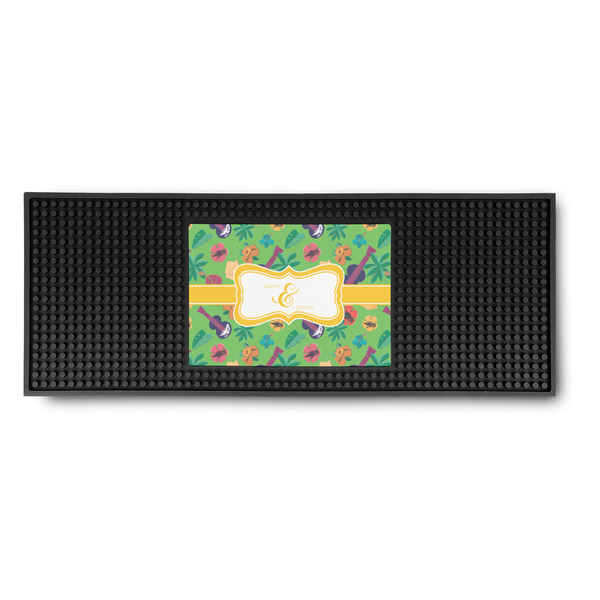 Custom Luau Party Rubber Bar Mat (Personalized)