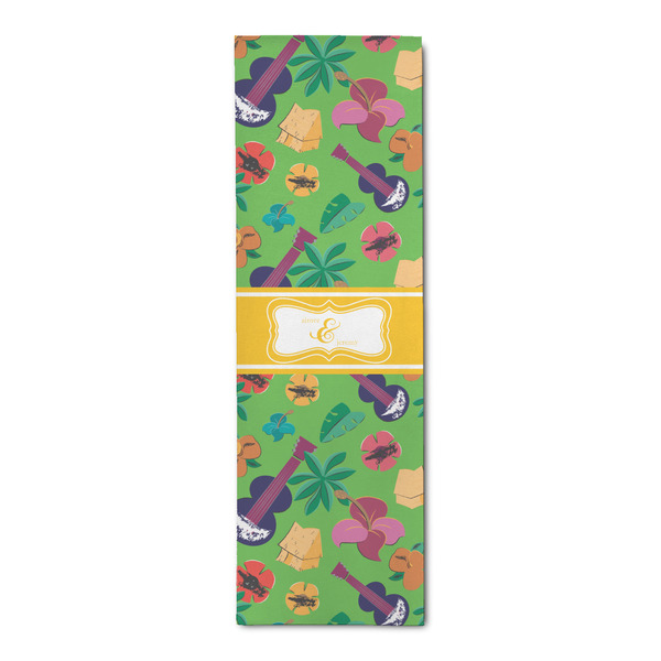 Custom Luau Party Runner Rug - 2.5'x8' w/ Couple's Names