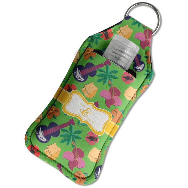 Luau Party Sanitizer Holder Keychain - Large in Case