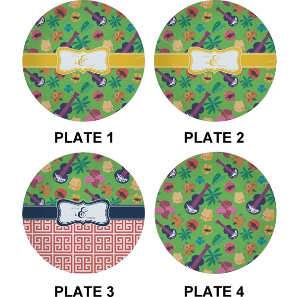 Luau Party Set of Appetizer / Dessert Plates (Approval)