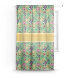 Luau Party Sheer Curtain - 50"x84" (Personalized)