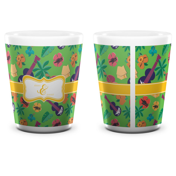 Luau Party Shot Glass - White - APPROVAL