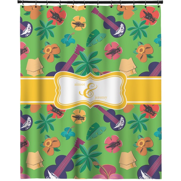 Custom Luau Party Extra Long Shower Curtain - 70"x84" (Personalized)