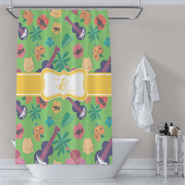 Luau Party Shower Curtain Lifestyle