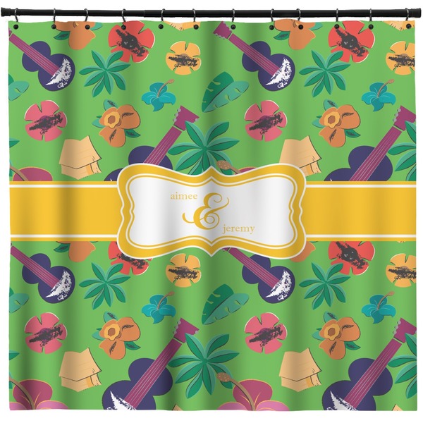 Custom Luau Party Shower Curtain - Custom Size (Personalized)