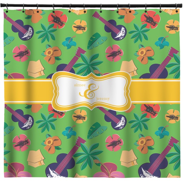 Custom Luau Party Shower Curtain - 71" x 74" (Personalized)