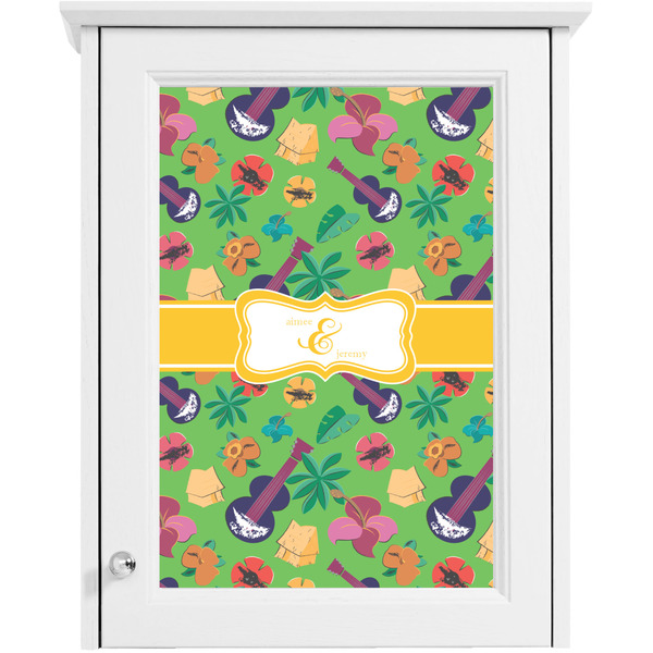 Luau Party Single White Cabinet Decal