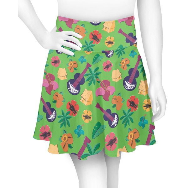 Custom Luau Party Skater Skirt - Medium
