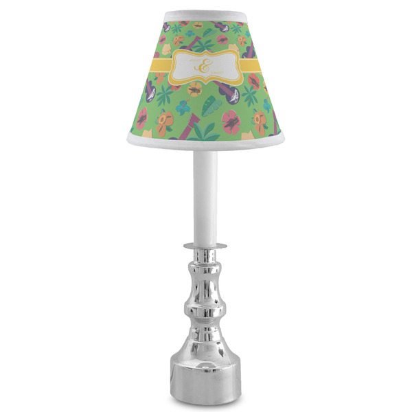 Luau Party Small Chandelier Lamp - LIFESTYLE (on candle stick)