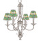 Luau Party Small Chandelier Shade - LIFESTYLE (on chandelier)