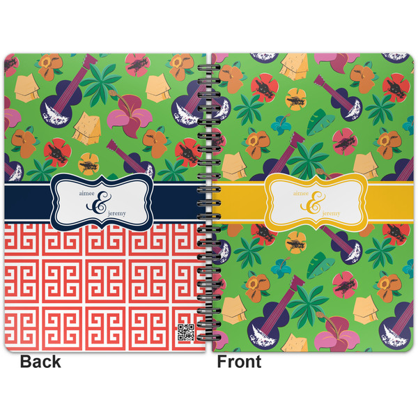 Luau Party Spiral Journal 7 x 10 - Apvl