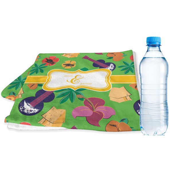 Custom Luau Party Sports & Fitness Towel (Personalized)