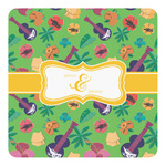 Luau Party Square Decal - Small (Personalized)