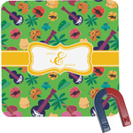 Luau Party Square Fridge Magnet (Personalized)