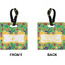 Luau Party Square Luggage Tag (Front + Back)