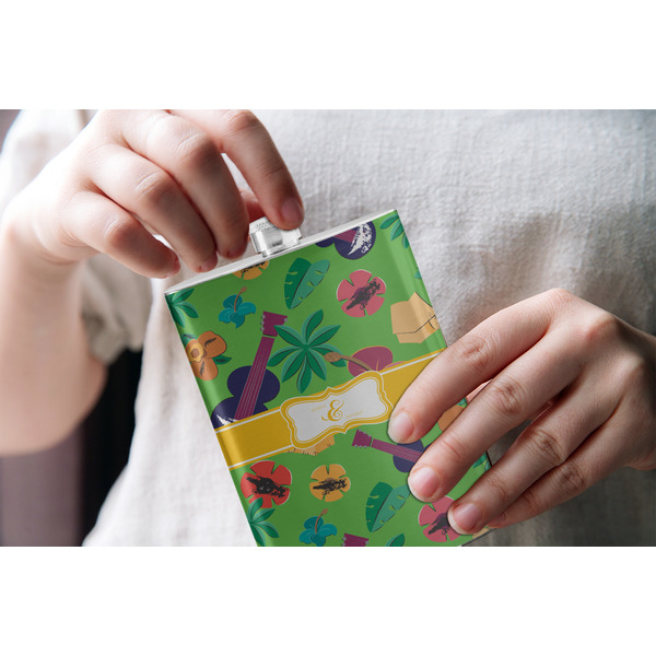 Luau Party Stainless Steel Flask - LIFESTYLE 1