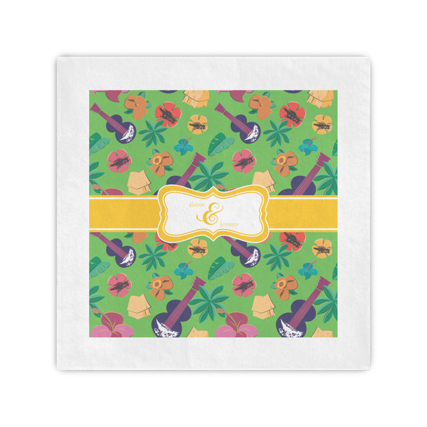 Custom Luau Party Cocktail Napkins (Personalized)