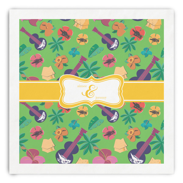 Custom Luau Party Paper Dinner Napkins (Personalized)
