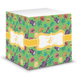 Luau Party Sticky Note Cube (Personalized)