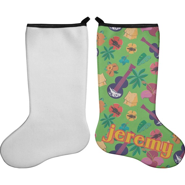 Luau Party Stocking - Single-Sided - Approval