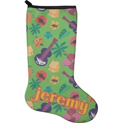 Luau Party Holiday Stocking - Single-Sided - Neoprene (Personalized)