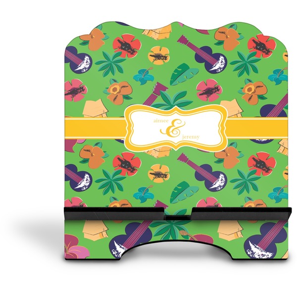 Luau Party Stylized Tablet Stand - Front without iPad