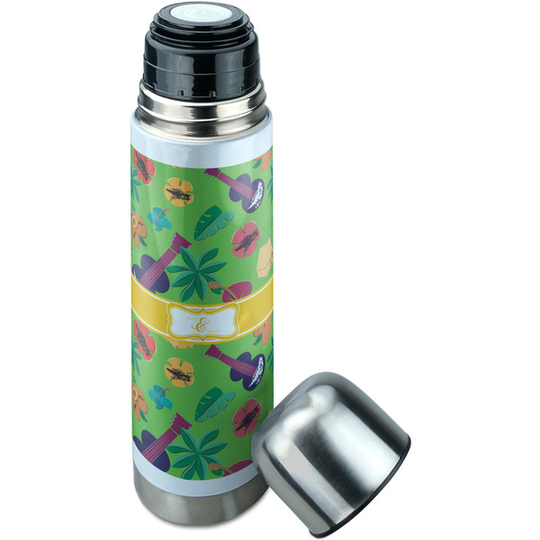 Luau Party Thermos - Lid Off