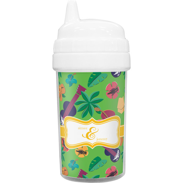 Custom Luau Party Toddler Sippy Cup (Personalized)