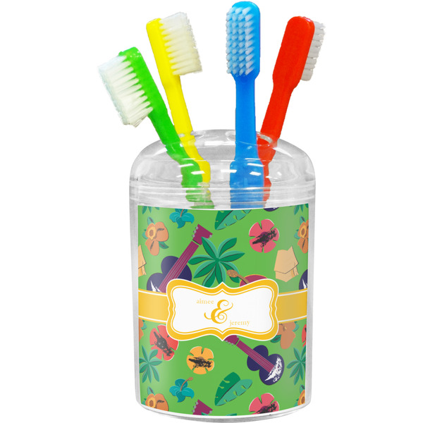 Custom Luau Party Toothbrush Holder (Personalized)